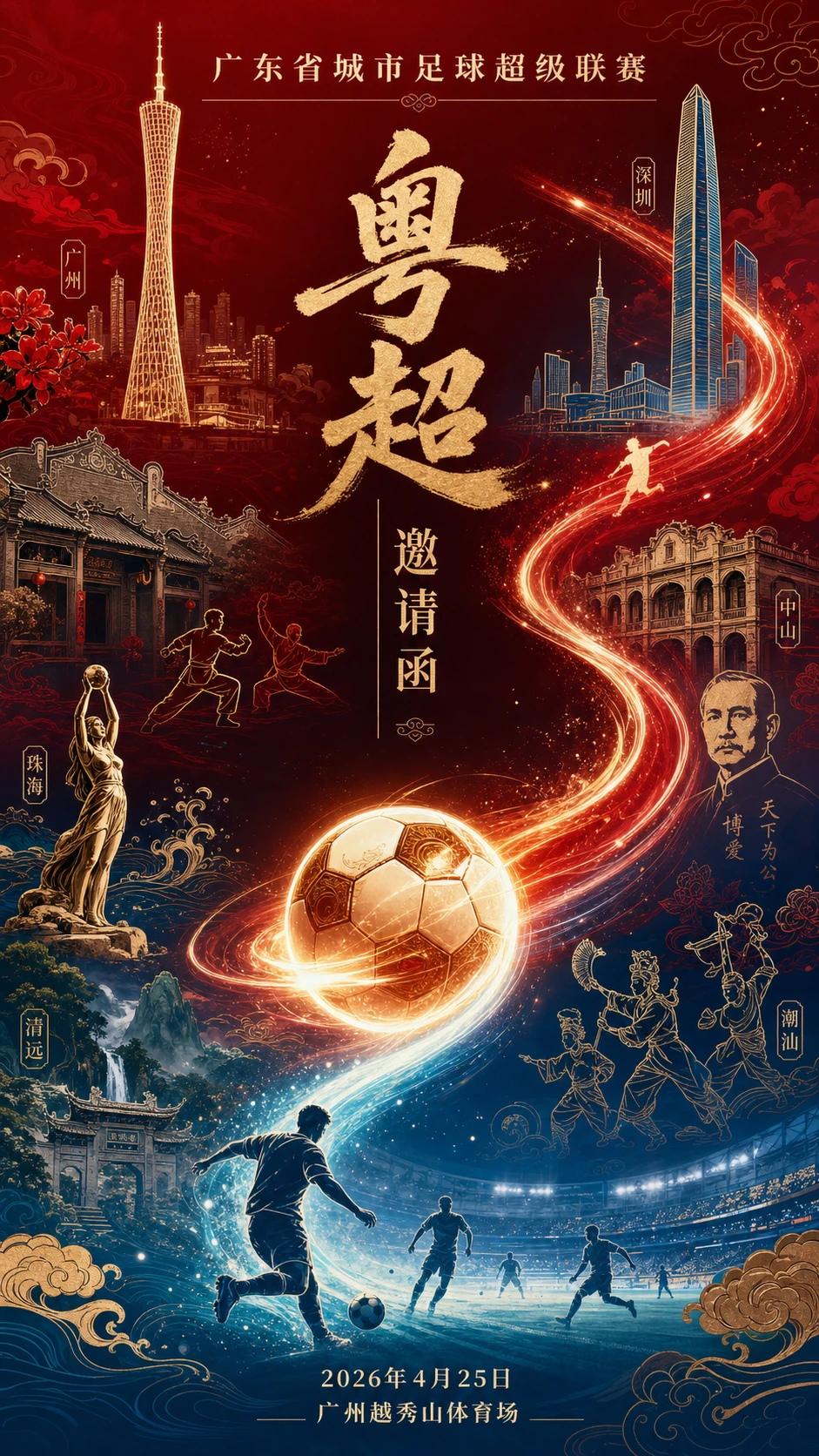 这条 prompt 细致地描述了海报的设计元素和风格,适合用于制作具有中国特色的高端体育赛事宣传海报,能够吸引目标受众并传达出赛事的专业性和文化底蕴。